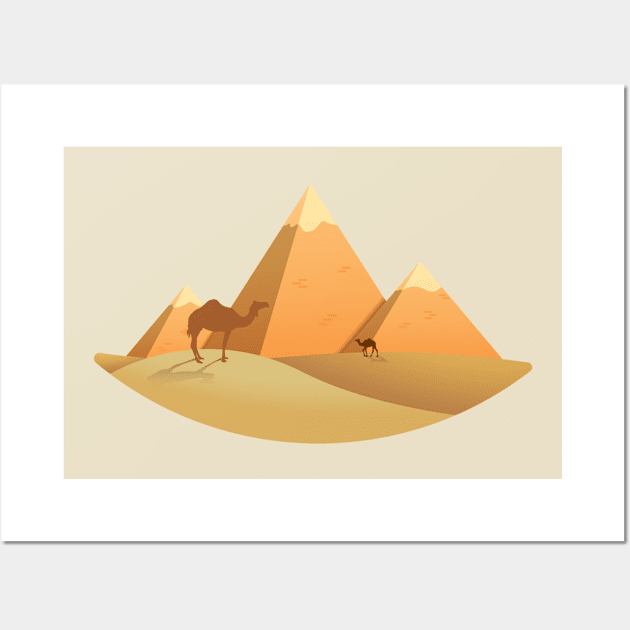 pyramids design Wall Art by man_reda